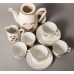 Porcelāna bērnu tējas servīze 4 personām, tases, cukurtrauks, tējkanna, krejuma trauks